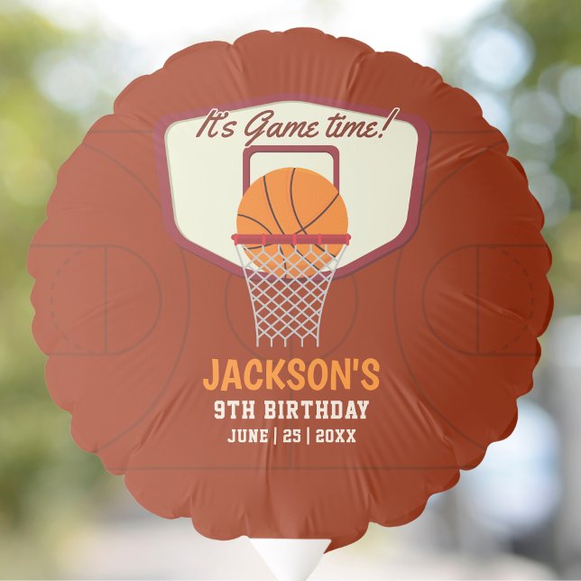 It's Game time! Cool Basketball theme Birthday  Balloon (Creator Uploaded)