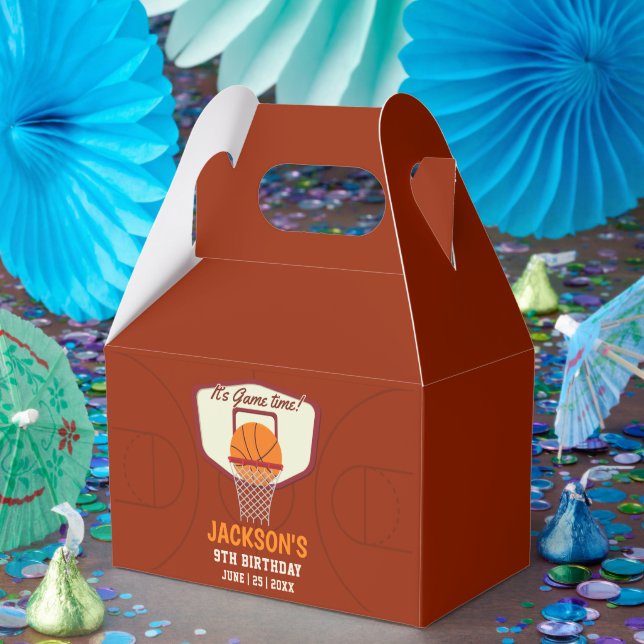 It's Game time! Fun Basketball theme Birthday Kids Favor Boxes (Party)
