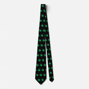 It's Game Time - Green Neck Tie