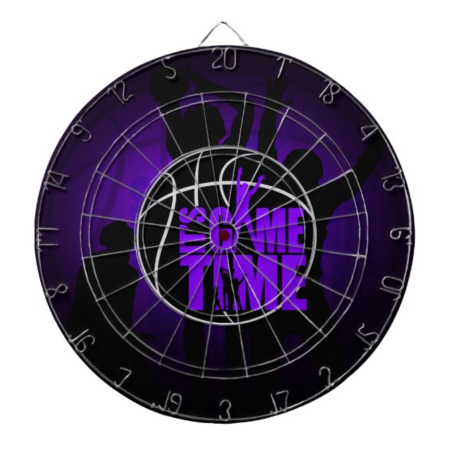 It's Game Time - Purple Dart Board (Front)