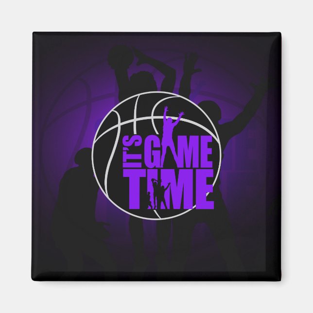 It's Game Time - Purple Magnet (Front)