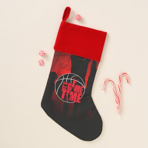 Its Game Time _ Red Christmas Stocking