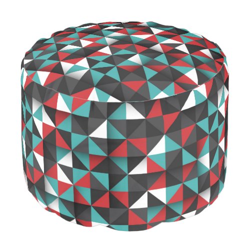 Its Genius Geometric Footstool Ottoman Pouf