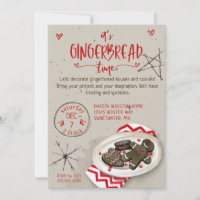 It's Gingerbread House Time Invitation