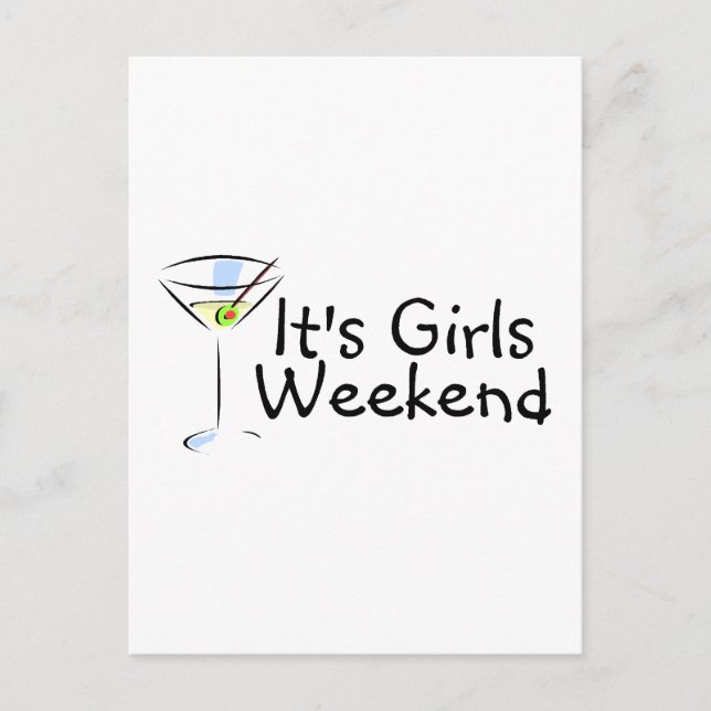 Its Girls Weekend Postcard (Front)