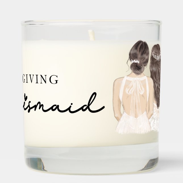 It's giving bridesmaid candle Gift Bride (Right)