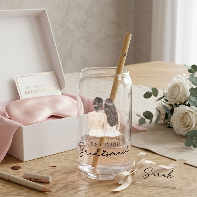 It's giving bridesmaid  Gift Bride Can Glass (Creator Uploaded)