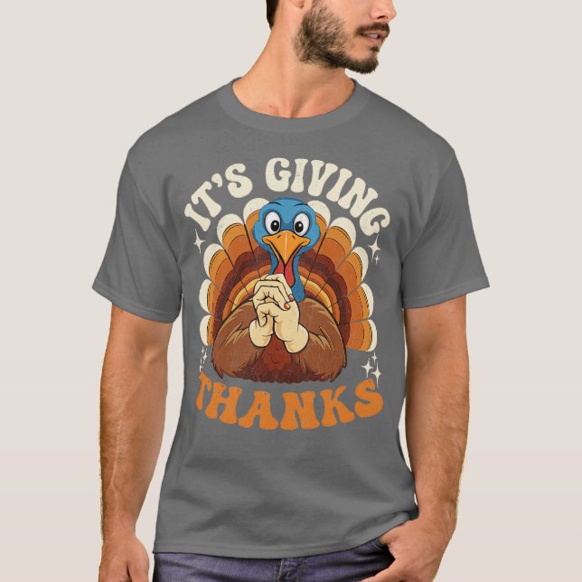 Its Giving Thanks Turkey by el mehdi T-Shirt (Front)