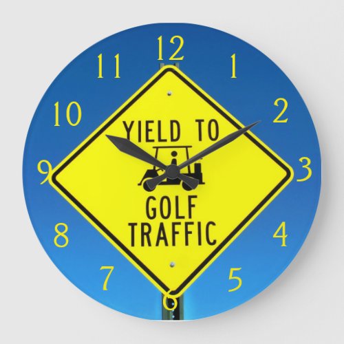 Its Golf Time Large Clock