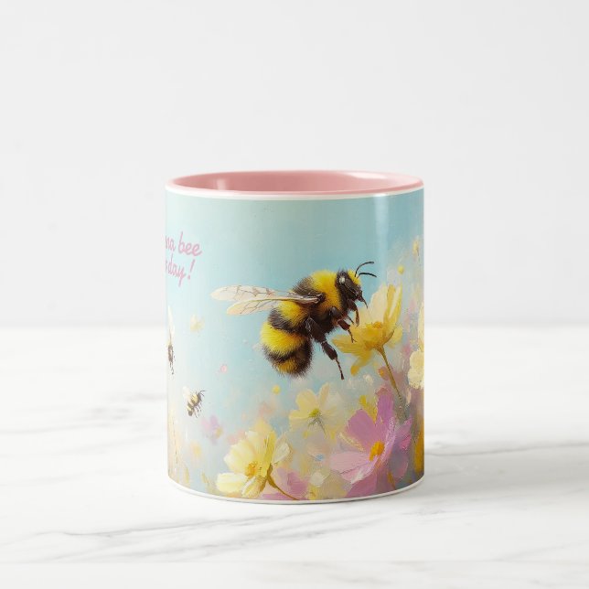 It's Gonna Bee a Great Day Two-Tone Mug (Center)