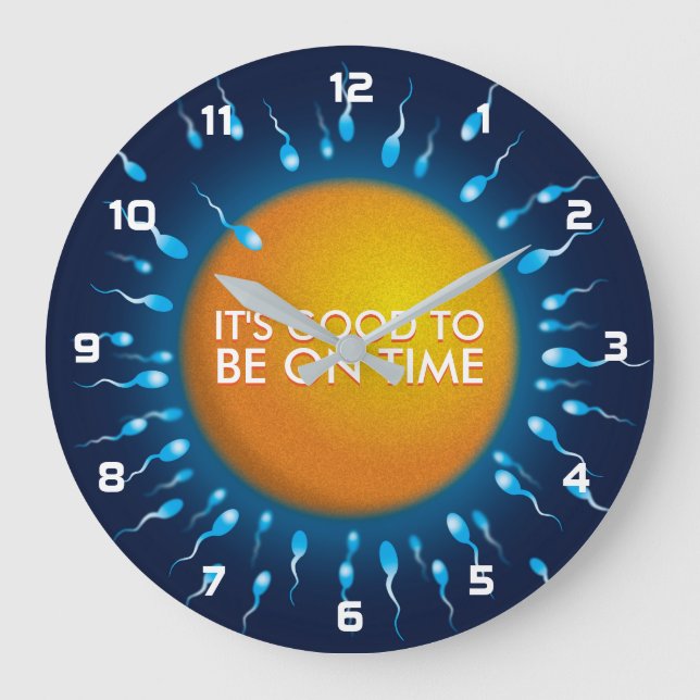 IT'S GOOD TO BE ON TIME Science Large Clock (Front)