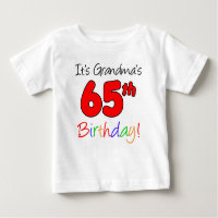 It's Grandma's 65th Birthday For Grandchild