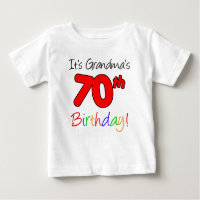 It's Grandma's 70th Birthday For Grandchild
