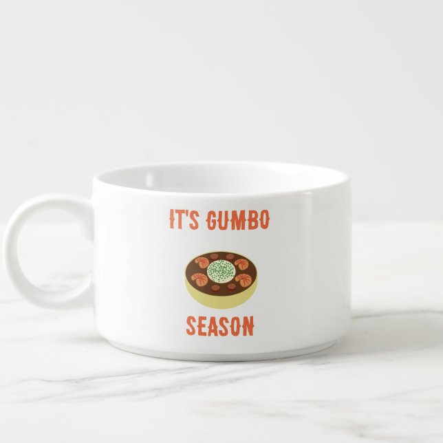 "It's Gumbo Season" Dinner Bowl (Right)