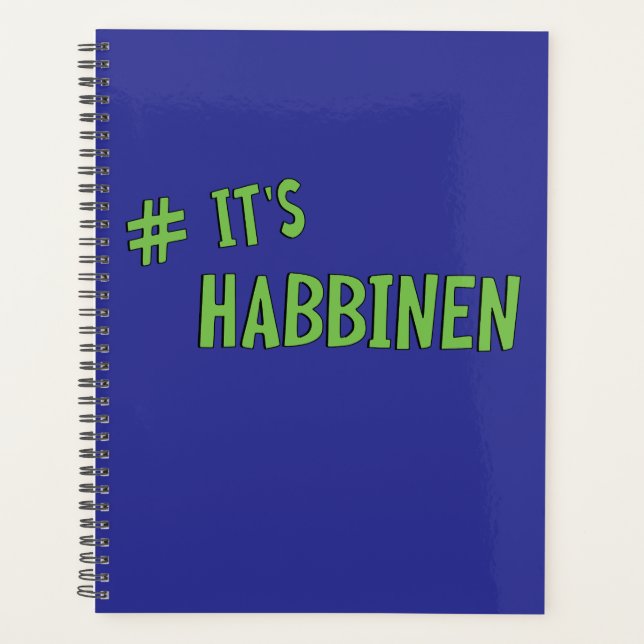 #It's Habbenin Planner (Front)
