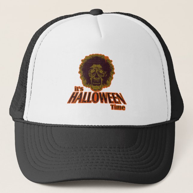 It's Halloween Time Trucker Hat (Front)