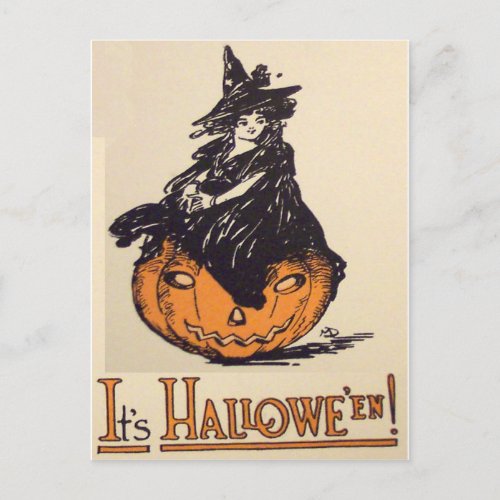 Its Halloween Vintage Halloween Card Postcard