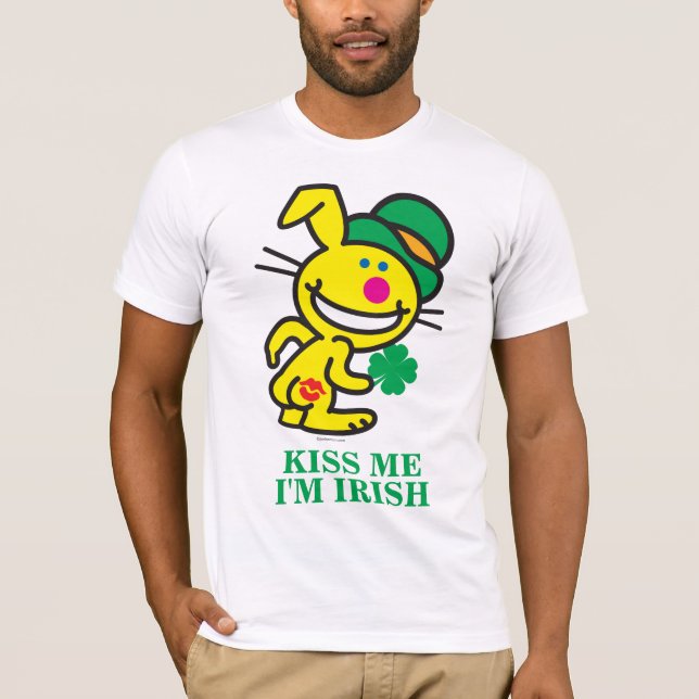 It's Happy Bunny - Kiss Me I'm Irish T-Shirt (Front)