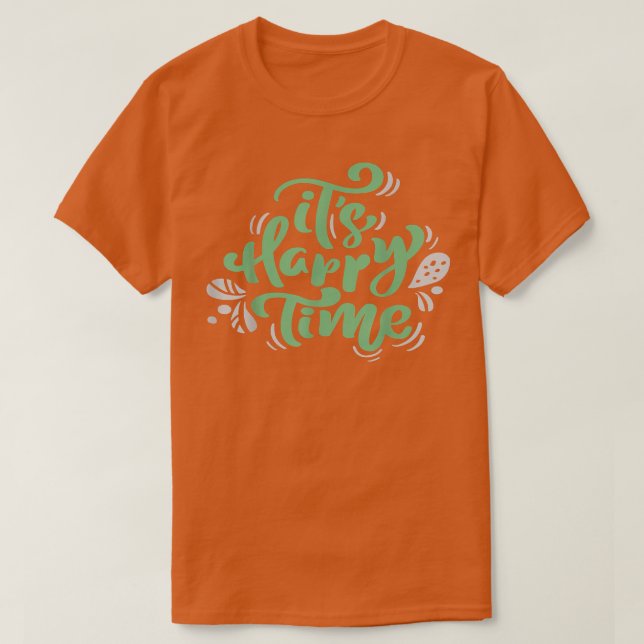 It's Happy Time Christmas, Be Joyful cute Xmas Hol T-Shirt (Design Front)