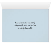 "It's Hard to Understand" Relationship Breakup Cards (Inside Horizontal (Bottom))