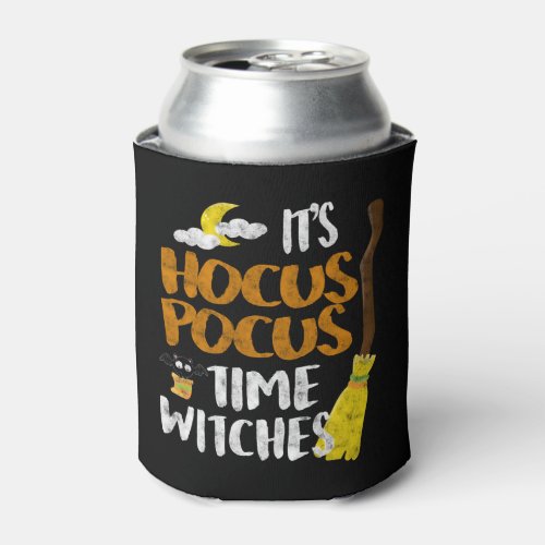 its hocus pocus time witches distressed can cooler