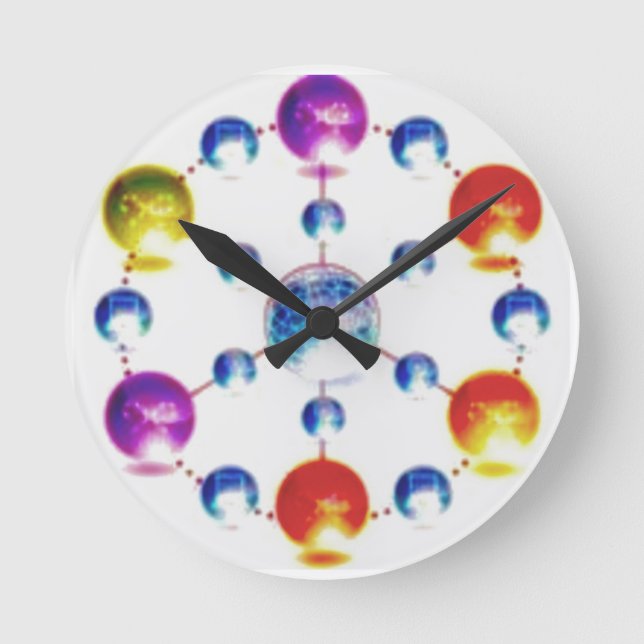 It's Holiday Time Round Clock (Front)