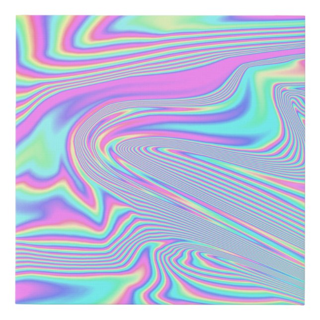 Its holo faux canvas print (Front)