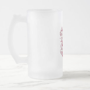 It's Hot Chocolate Season Cacoa Christmas  Frosted Glass Beer Mug