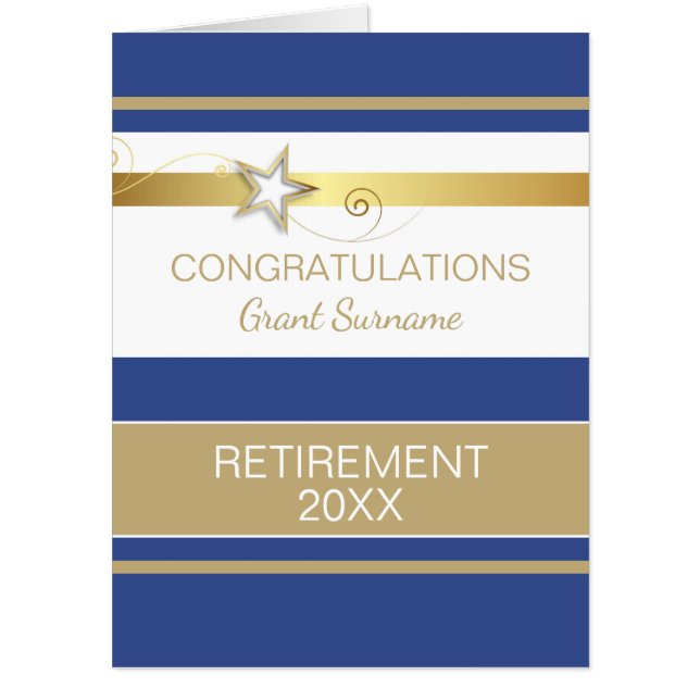 It's Huge! Custom Congratulations Retiree card (Front)