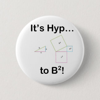 It's Hyp... to B squared! Pinback Button