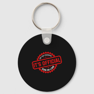 It's I'm The Favorite Son In Law Mens Fathers Day Keychain