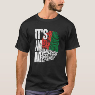 It's In Me Madagascar Flag Fingerprint Malagasy He T-Shirt