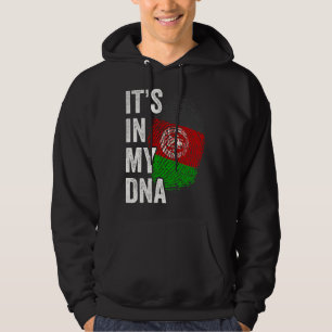 ITS IN MY DNA Afghanistan Flag Afghan Roots Pride Hoodie