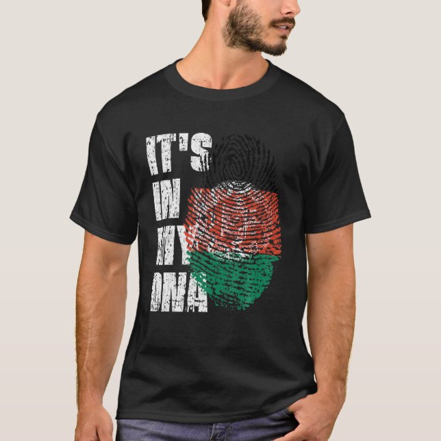 IT's IN MY DNA Afghanistan Flag Afghan T-Shirt (Front)