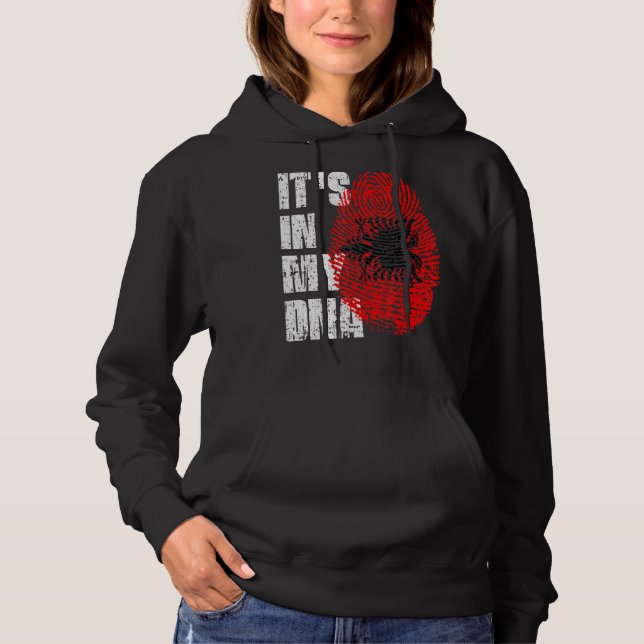 It's In My Dna Albania Flag Albanian Hoodie (Front)