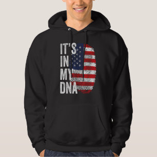 It's In My Dna American Flag Usa Soccer Team Hoodie
