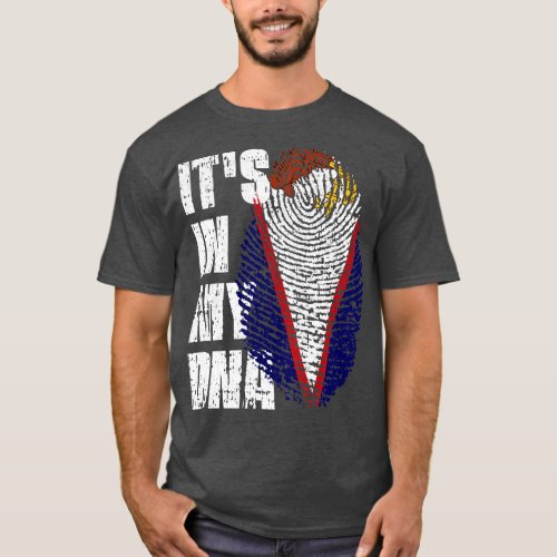 ITS IN MY DNA American Samoa Flag Boy Girl Gift T_Shirt