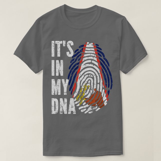 ITS IN MY DNA American Samoa Flag Men Women Kids T-Shirt (Design Front)