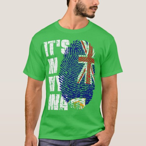 ITS IN MY DNA Anguilla Flag Boy Girl Gift T_Shirt