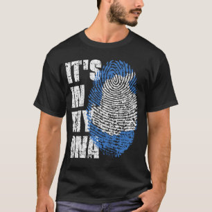 IT'S IN MY DNA Antarctica Flag Boy Girl Gift T-Shirt