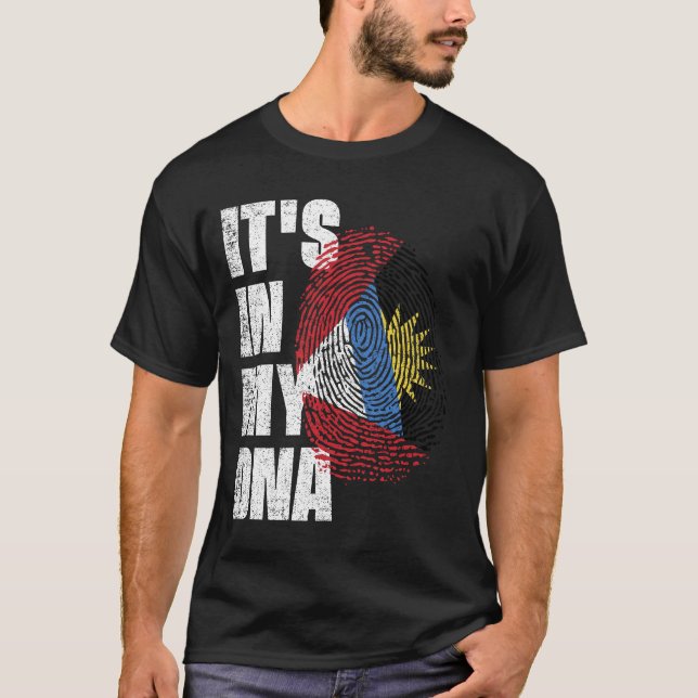 IT'S IN MY DNA Antigua and Barbuda Flag T-Shirt (Front)