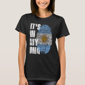 It's In My Dna Argentina Flag Argentinian T-Shirt