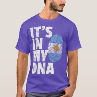 It's In My Dna Argentina Flag T Gift Men Women Ki T-Shirt