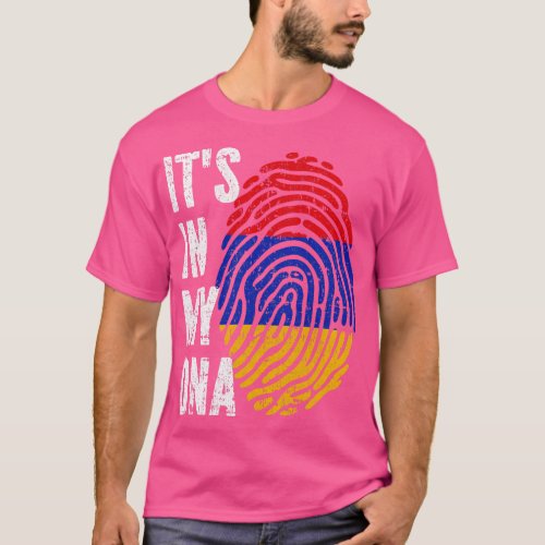 ITS IN MY DNA Armenia Flag Men Women Kids T_Shirt