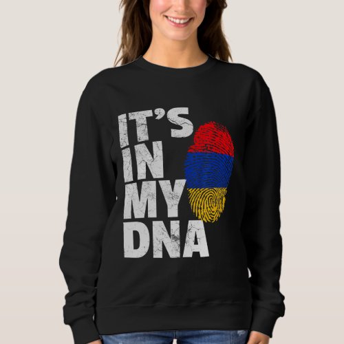 Its In My Dna Armenian Armenia Flag Pride National Sweatshirt