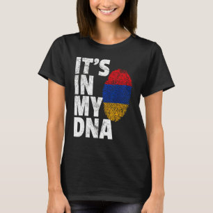 IT'S IN MY DNA Armenian Armenia Flag T Shirt Gift