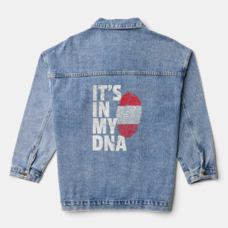 It's In My Dna Austrian Austria Flag Men Women 1 Denim Jacket
