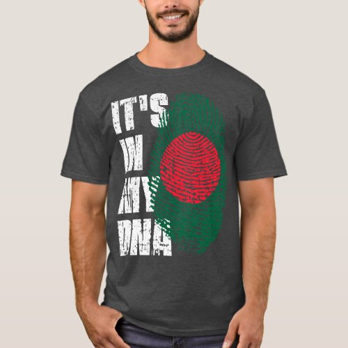 ITS IN MY DNA Bangladesh Flag Boy Girl Gift T_Shirt