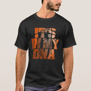 It's In My DNA Basketball Fingerprint Team Coach   T-Shirt