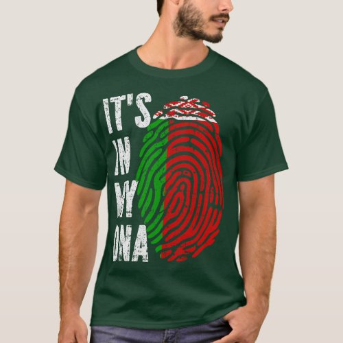 ITS IN MY DNA Belarus Flag Men Women Kids T_Shirt
